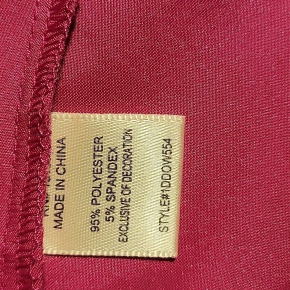 Thirty Thirty Pink Satiny Pullover Camisole with Fabric Floral Detail - Size S - Picture 8 of 9